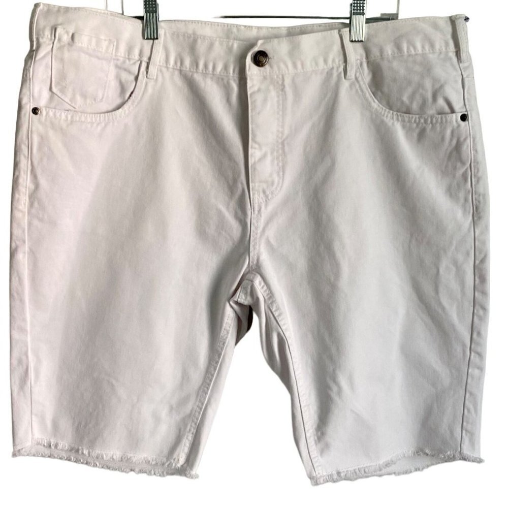 Denim Co. White Cotton Shorts Women's Size 40 W
